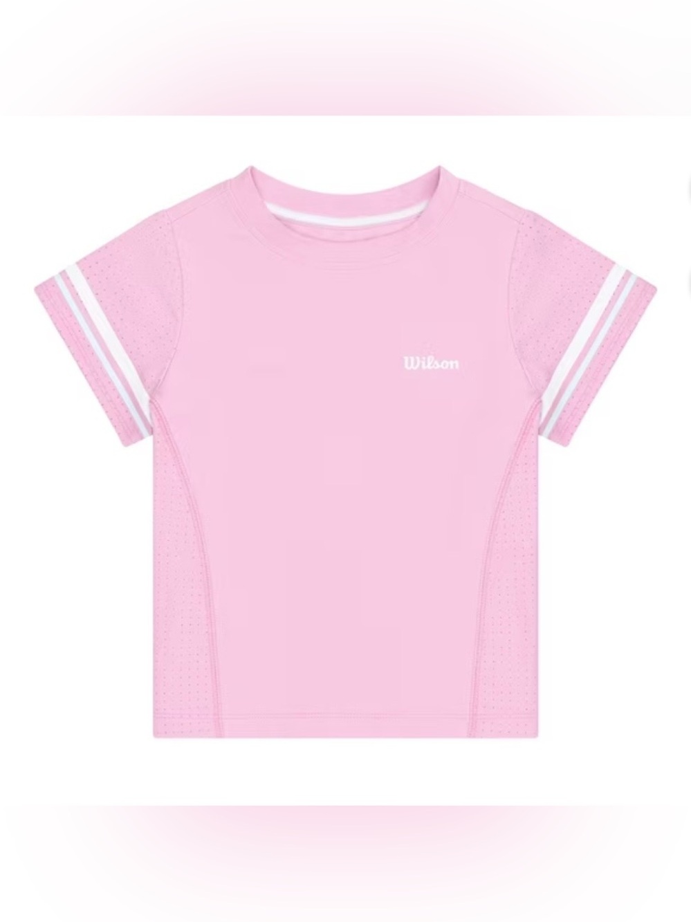 Wilson Girl’s Pink Short Sleeve Top, size Small (6/6X), NEW